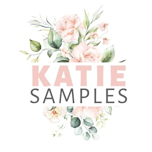 SAMPLES KATIE Roses Pink Watercolor Flower Decals Nursery Decor Girl Bedroom Wallpaper 0126