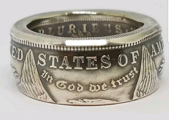 Ring Made From A Real Silver Dollar sizes 9 - 16 - image 2