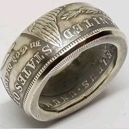 Ring Made From A Real Silver Dollar Sizes 9 16 - Etsy