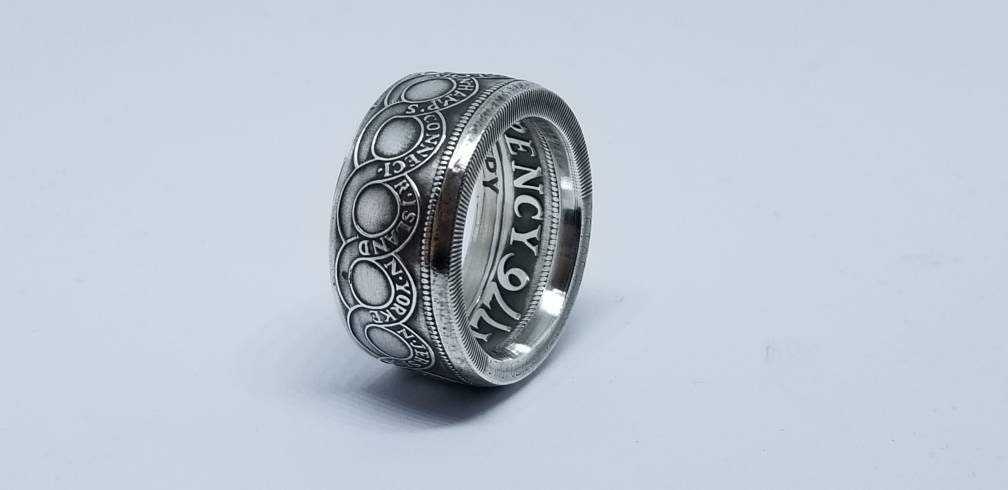 1776 Continental Currency “mind Your Business” Silver Ring – Hand ...