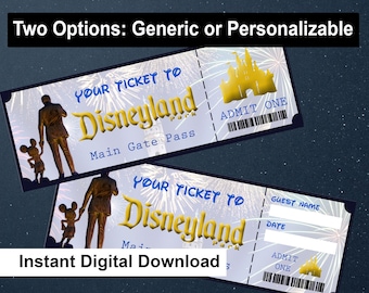 Disneyland Printable Gift - Etsy