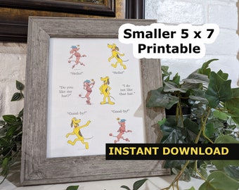 INSTANT DOWNLOAD Go, Dog. Go! Book Hat Half Size Printable