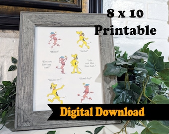 INSTANT DOWNLOAD Go, Dog. Go! Book Hat Page Printable Decoration
