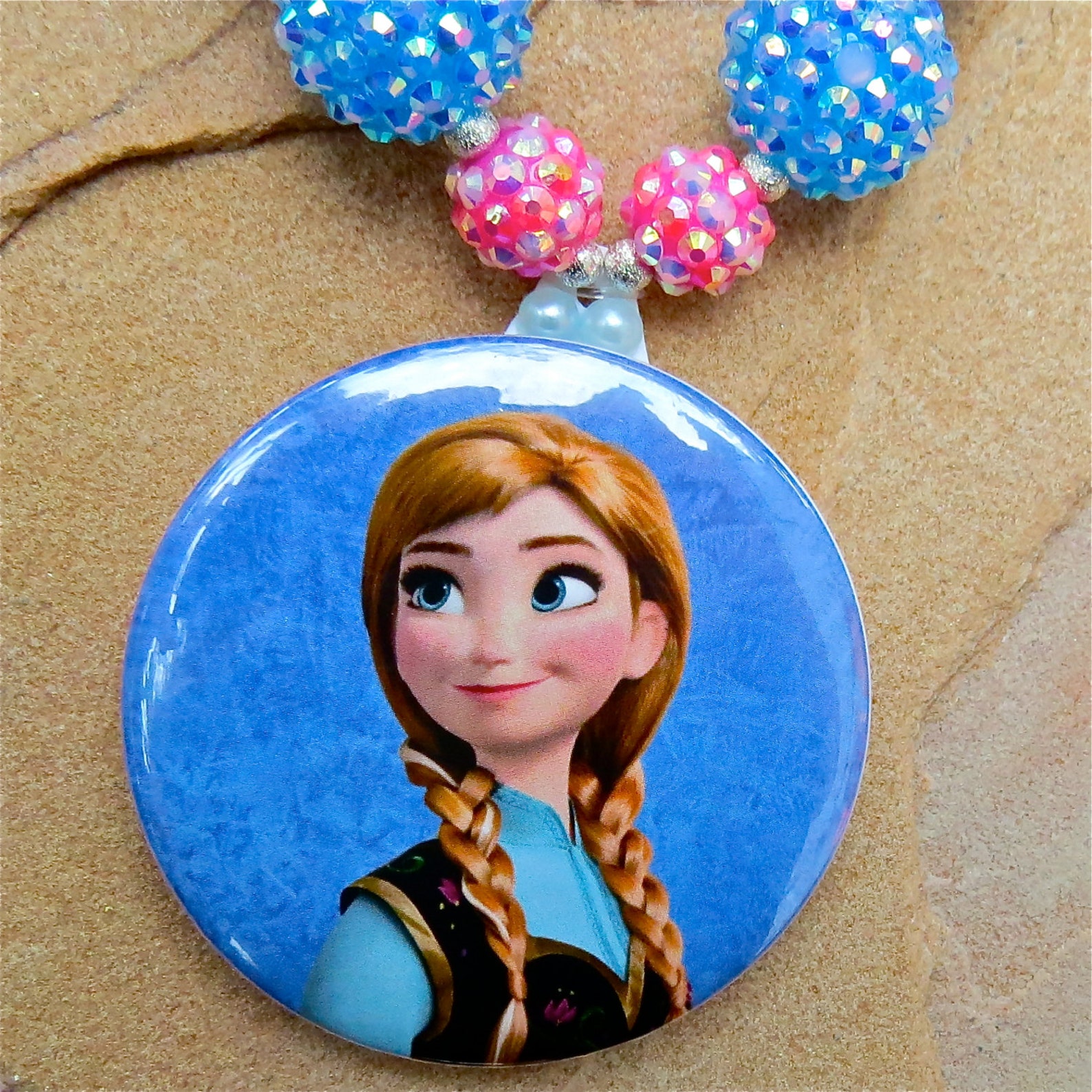 Frozen Necklace Anna Necklace Anna Pendant Mirror Pendant Etsy