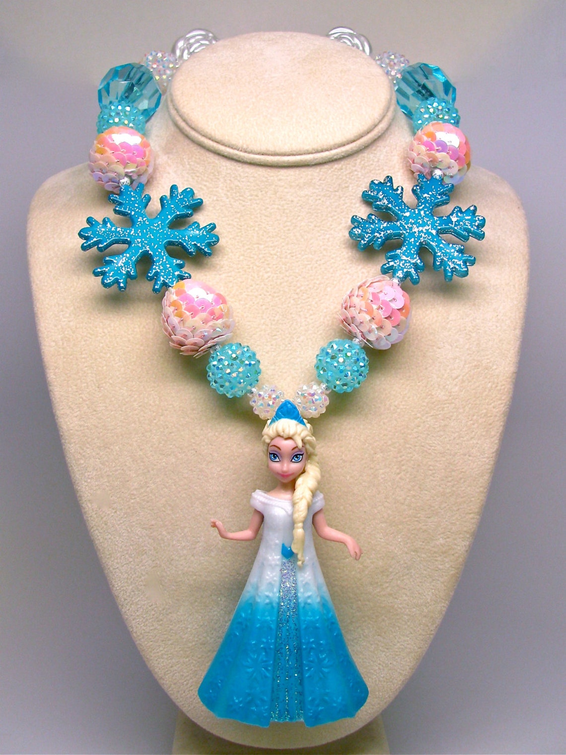 Frozen Necklace Elsa Necklace Snow Queen Princess Elsa Etsy