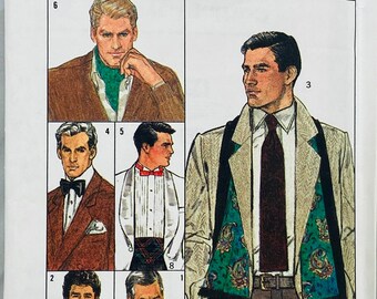 ascot scarf Vintage retro Style 3129 pattern mens tie formal bow tie cummerbund cravat