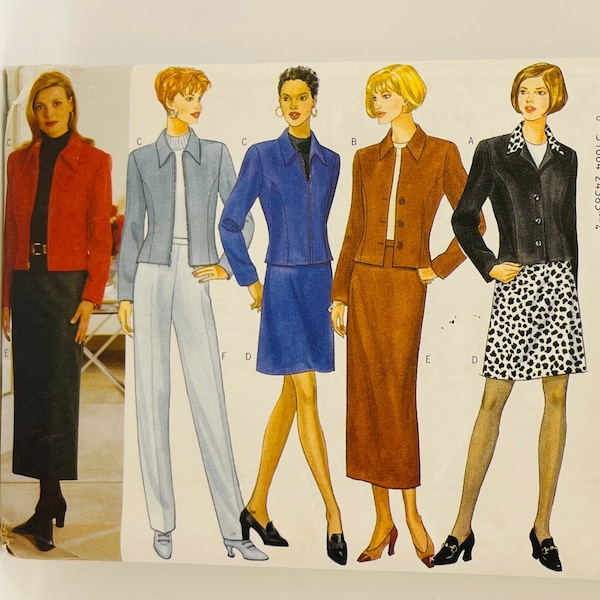 Ladies Jacket, Skirt, and Pants Career Wardrobe Pattern - Butterick 4681 - Fast and Easy Sewing Pattern for Misses' Sizes 12, 14, 16