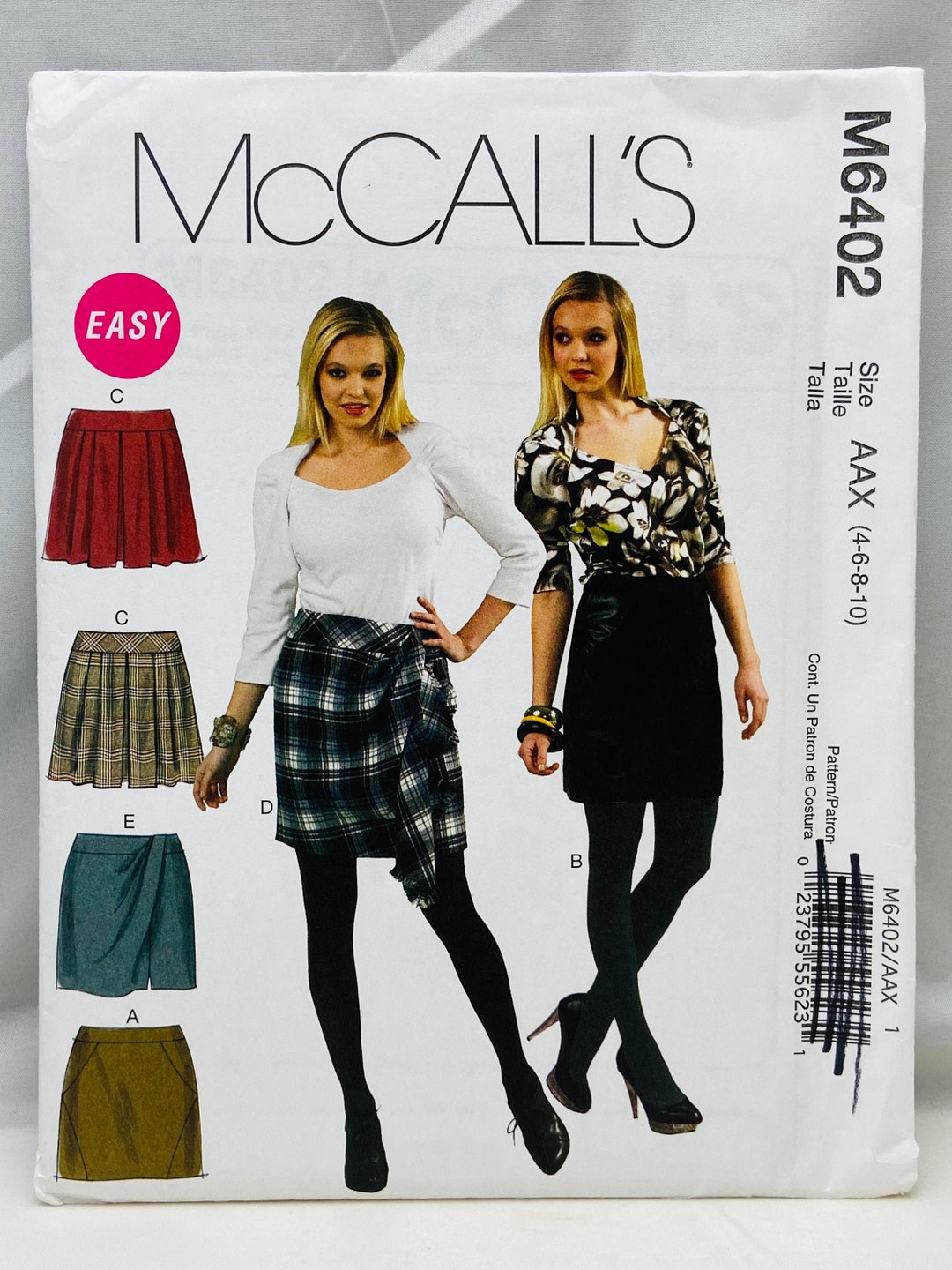 Easy Misses Above Knie Gefüttertes und ungefüttertes Rockmuster McCall