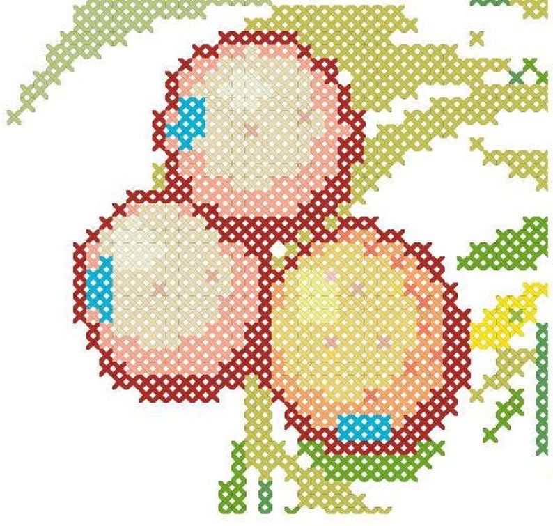 Bird and Berries Counted Cross Stitch Pattern Only PDF: - Etsy