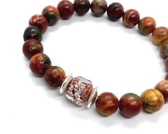 Pet Memorial Cremation Keepsake Bracelet beads with One Memorial Ashes Bead 2 Sterling Silver Beads