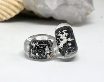 Cuentas con orificio grande para cremación de cenizas de mascotas, fabricadas en lampwork, una cuenta con orificio de 5 mm