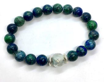 Pet Memorial Cremation Ashes Keepsake Bracelet beads with One Memorial Ashes Bead 2 Sterling Silver Beads