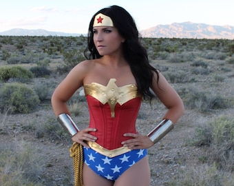 Wonder COSTUME Woman w/ Royal Blue Star-Spangled Bottoms