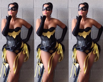 BATGIRL Burlesque COSTUME Corset