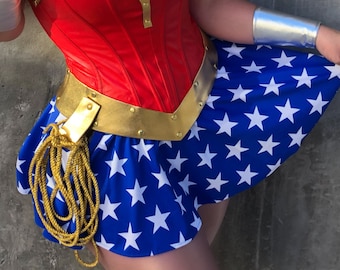 SKIRT Wonder Superhero Woman Skirt STAR-Spangled Royal Blue