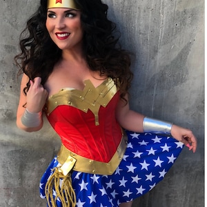 Wonder Woman Blue Star Inspired Superhero Running Skirt