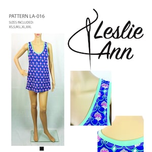 Women&#39;s Tank Top Dress Sewing Pattern PDF