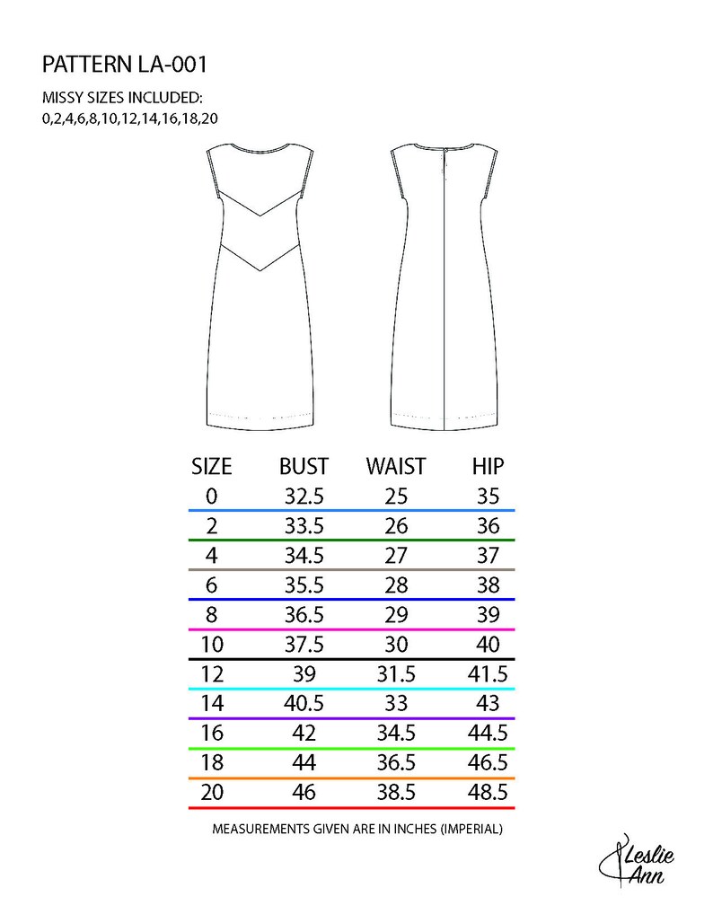 Womens Tunic/Sheath Chevron Dress Sewing Pattern PDF image 4