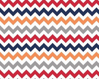 Chevron Multi Boy 100% Cotton by Riley Blake Designs Pattern #C340-02 Boy Small Chevron - 1/2 Yard