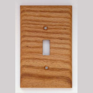 Red Oak Light Switch Covers, Wall Plate, Outlet & Duplex