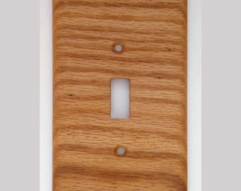 Red Oak Light Switch Covers, Wall Plate, Outlet & Duplex