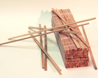 2x4's, 66 Pieces, 1:12 Scale Architectural Model Lumber, 13+ Inches