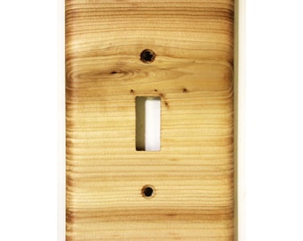 Western Red Cedar vippströmbrytarskydd / väggplatta
