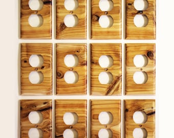 Zestaw osłon przełączników Knotty Cypress Custom