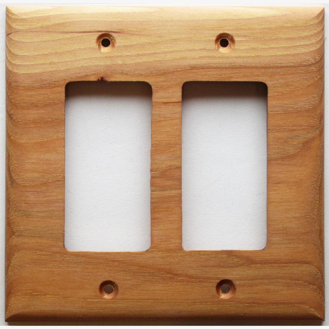 Hickory Double Rocker Cover / Wall Plate - Etsy