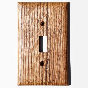 Quartersawn White Oak Toggle Switch Plate Extreme Grain