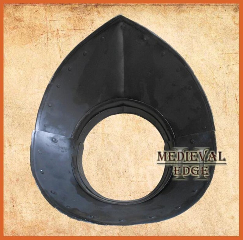 medieval gorget steel Armour larp sca reenactment