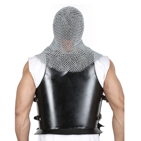 Chainmail Coif Armor Medieval Inspired Renaissanc… - image 4