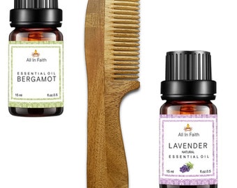 Pure Natural 15ml Pack of 2 Essential Oil Bergamot and Levender For Body Skin Glowing Therapy, Stress Relief