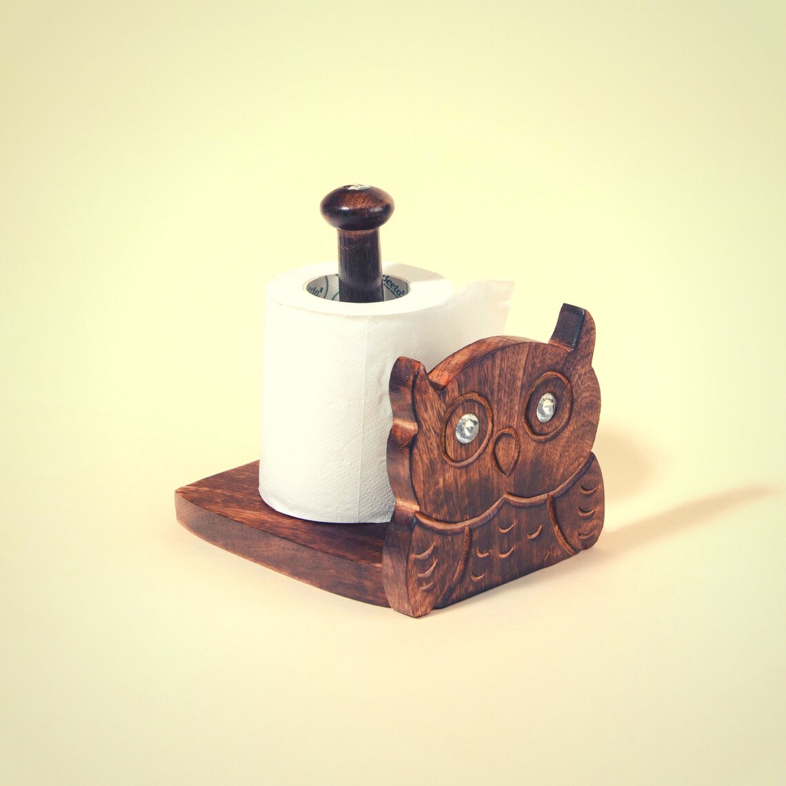 Toilet Paper Holder Wooden Italian Owl Tip Roll Holder New Etsy