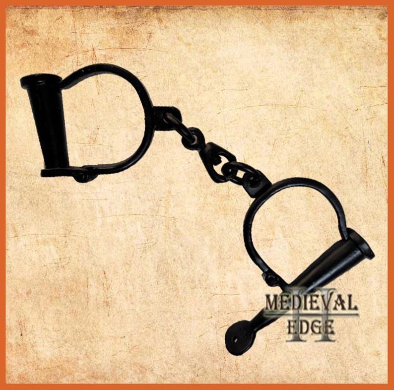 Antique Iron Handcuffs Antique Vintage Handcuffs Style Police Etsy