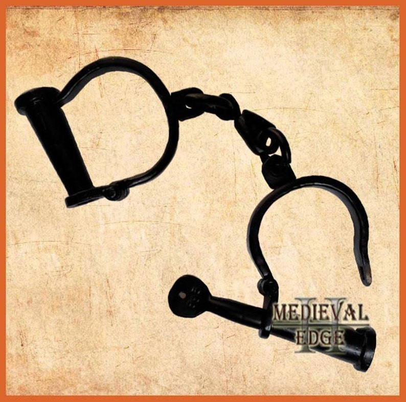 Antique Iron Handcuffs Antique Vintage Handcuffs Style Police Etsy