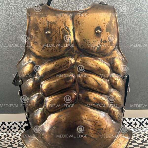 Medieval Greek Roman Muscle Armor Cuirass Roman Costume Body Armor Breastplate Role-Playing Cosplay LARP SCA Events