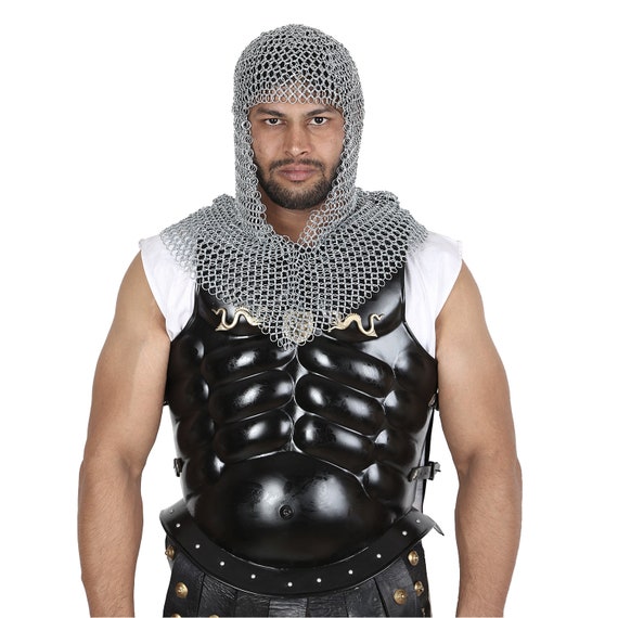 Chainmail Coif Armor Medieval Inspired Renaissanc… - image 1