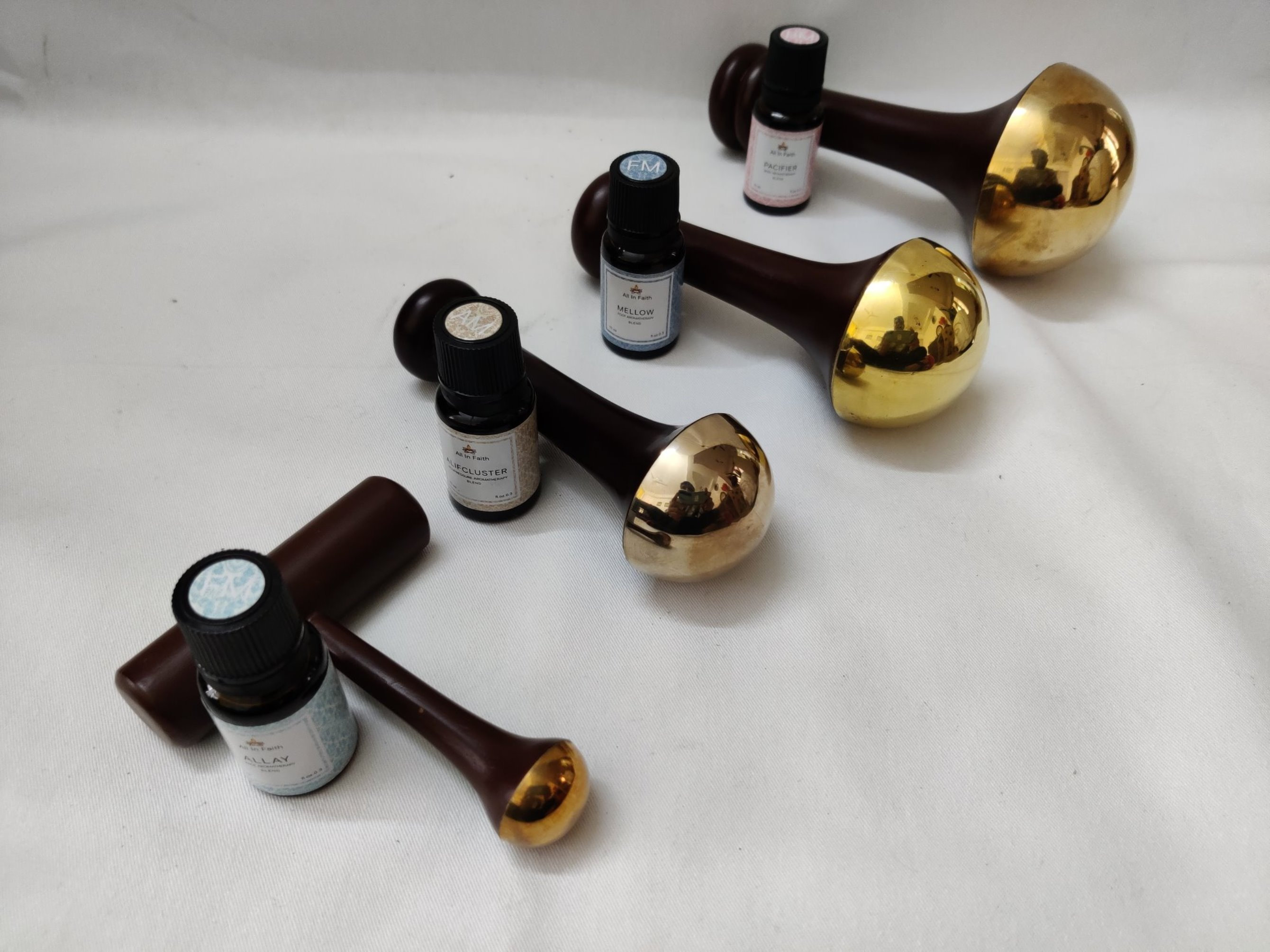 Kansa Ayurveda Wand Massager Wands Set of 4 With 100 Pure Etsy UK