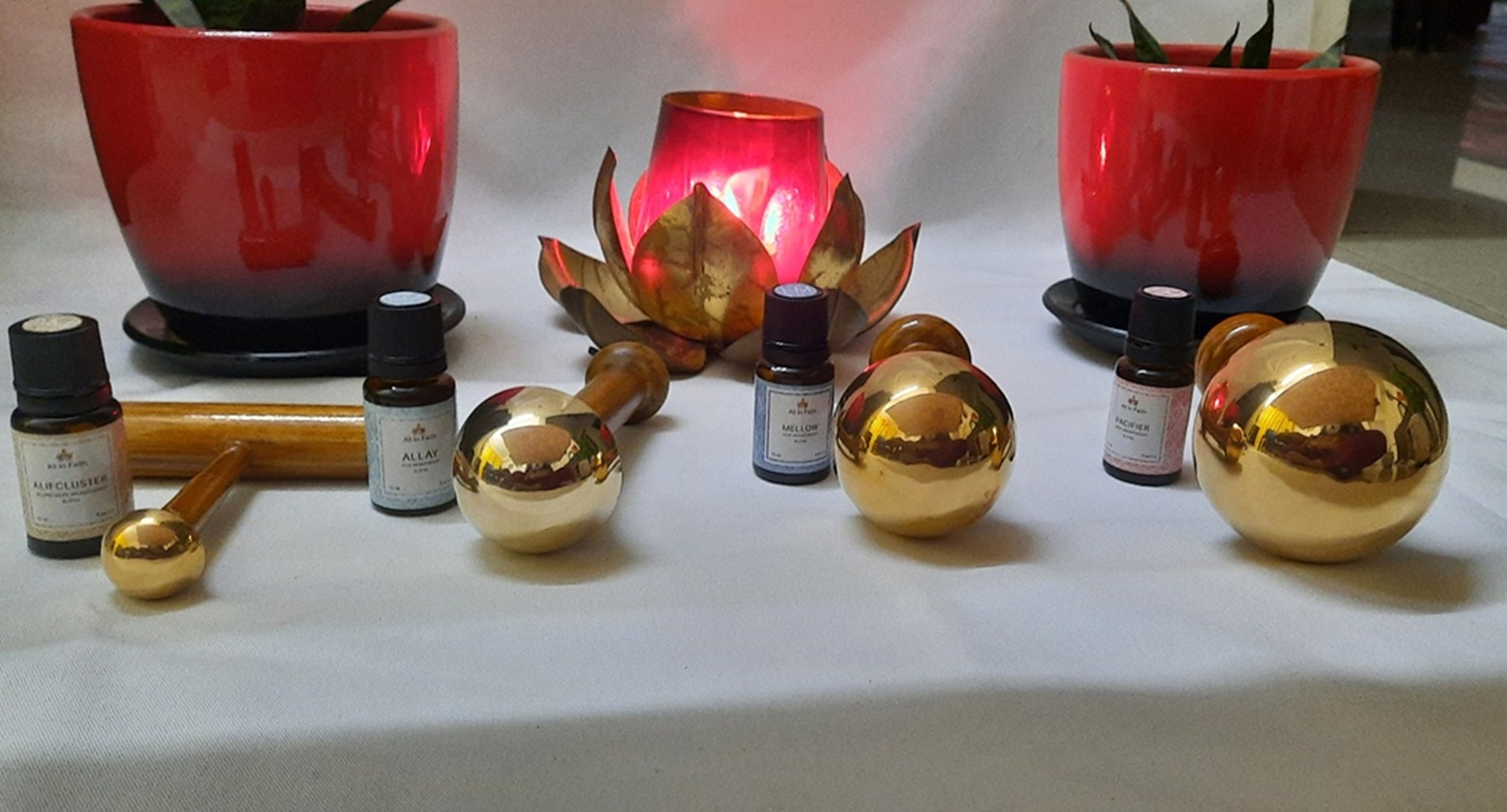 Kansa Ayurveda Wand Massager Wands Set of 4 With 100 Pure Etsy UK