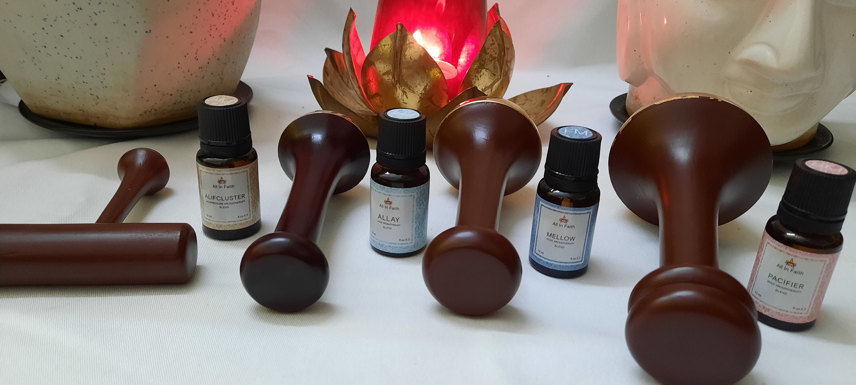 Kansa Ayurveda Wand Massager Wands Set of 4 With 100 Pure Etsy UK