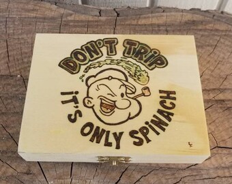 Popeye Stash Box Stoner Gifts Weed Accessories Cans Art Pothead