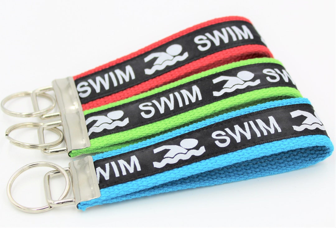 Swim Key Chain Key Fob Wristlet Etsy