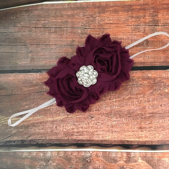 Eggplant Headband Burgundy Headband Maroon Headband Fall Etsy