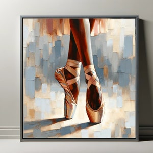 En Pointe 2, Digital Prints, AI Art, Download, Black Woman Portrait, Wall Art, Modern Wall Decor, African American, GPT4