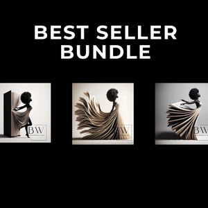 Starting a New Chapter Bundle | Digital Download | Book Club | Black Woman Portrait | AI Art | Printable Wall Art | Modern Wall Decor | GPT4