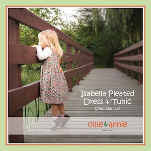 Ollie and Annie Collection Isabella Dress and Tunic PDF Pattern