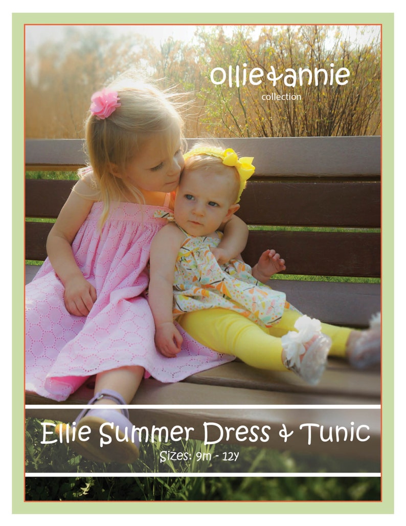 Ollie and Annie Collection Ellie Dress and Tunic PDF Pattern Etsy