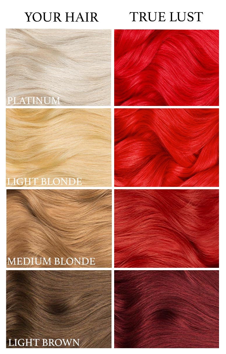 TRUE LUST Bright Red Hair Dye - Etsy TRUE LUST Bright Red Hair Dye - Etsy