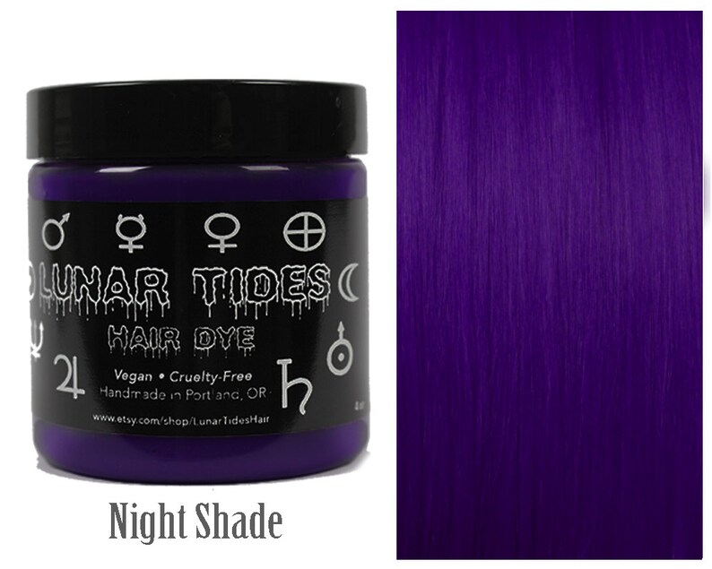Dark Purple Hair Dye Etsy